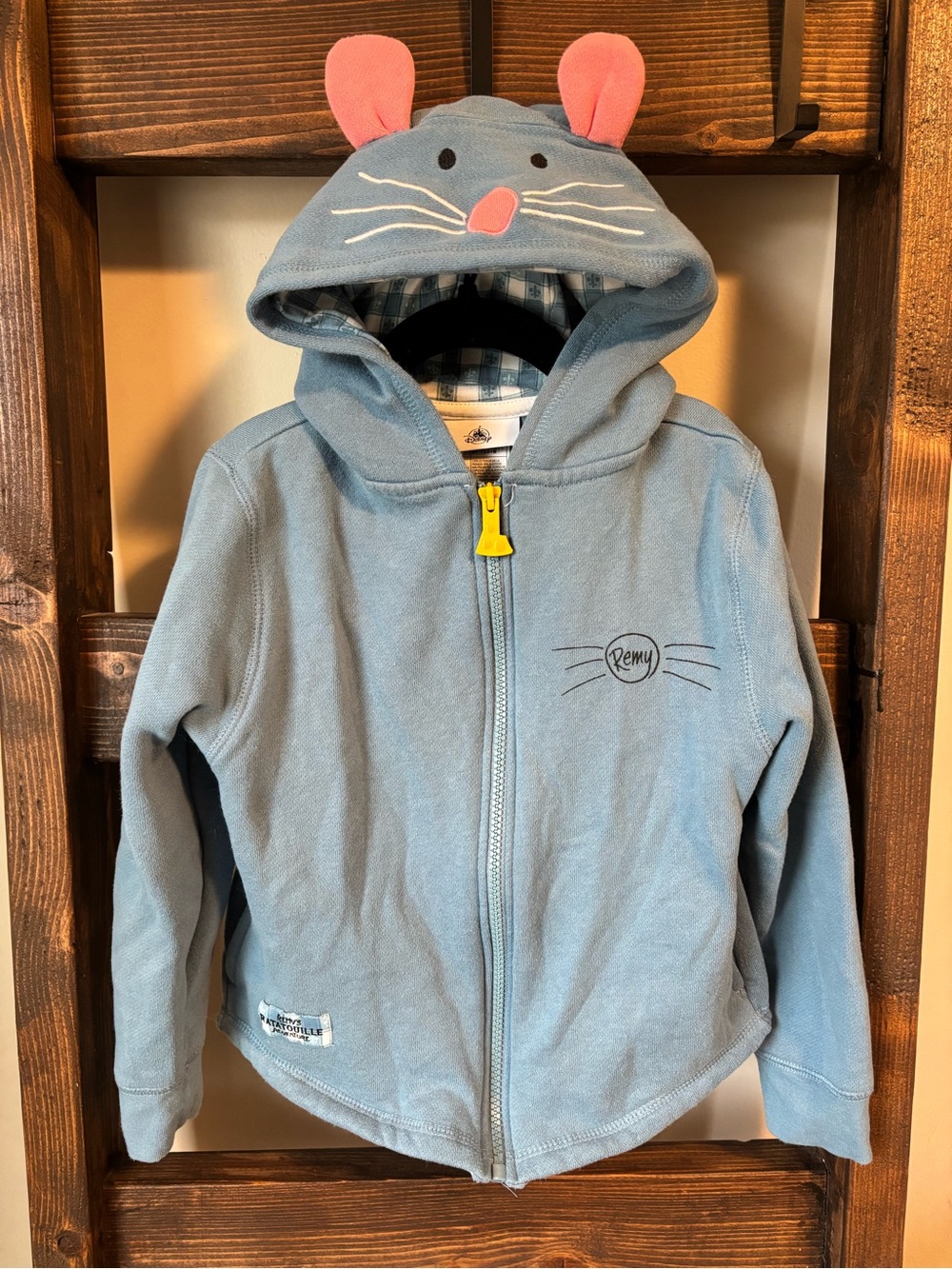 Kids' Remy from Rattatouille Mouse Hoodie Zip-Up - Size M (5/6)